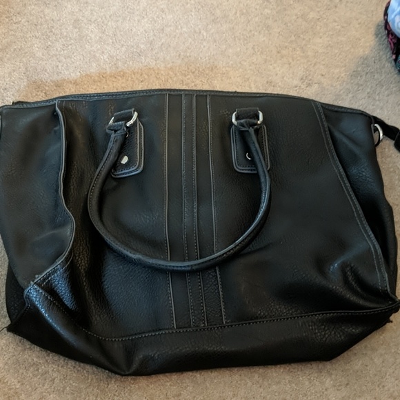 merona leather purse